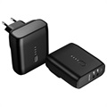 Usams US-CD71 2-in-1 Powerbank Og Vegglader - 5000mAh