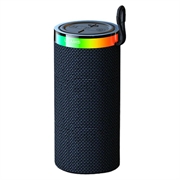 USAMS YX018 bærbar Bluetooth 5.4-høyttaler - RGB-lys, 10W lyd - svart