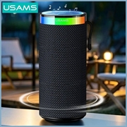 USAMS YX018 bærbar Bluetooth 5.4-høyttaler - RGB-lys, 10W lyd - svart