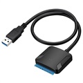 USB 3.0 / SATA Harddisk Kabel Adapter - Svart