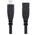 USB 3.1 Type-C / USB 3.1 Type-C Forlengelseskabel - Svart