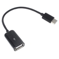 USB 3.1 Type-C / USB 2.0 OTG Kabel Adapter - 15cm - Svart