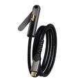 USB-C 3.2-kabel med sammenleggbart stativ - 20 Gbps, 4K 60Hz, 2m - svart