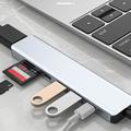 USB-C 7-i-1-hub - HDMI/USB-A/USB-C PD/SD/Micro SD - grå