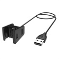 USB Ladekabel til Fitbit Charge 2 - 0.5m - Svart