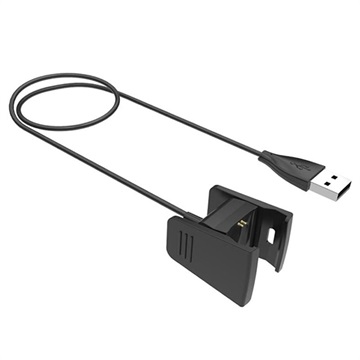 USB Ladekabel til Fitbit Charge 2 - 0.5m - Svart