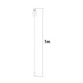 USB Ladekabel til Samsung Galaxy Fit3 - 1m - Hvit