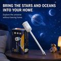 USB Galaxy-projektor med nattlys – 13 stjerneskiver, 360 fleksibel svanehalsdesign – hvit