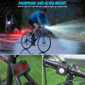 USB-oppladbart sykkellys-sett med supersterk frontlykt og baklys Sykkeltilbehør for nattsykling