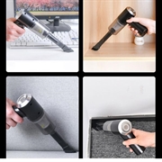 USB oppladbar trådløs bilstøvsuger 6000Pa - Svart