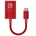 USB Type-C til HDMI Adapter TH002 - 4K - 15cm - Rød