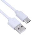 USB til USB-C-ladekabel for iPhone 15 / Plus / Pro / Pro Max - Hvit
