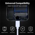 USB til USB-C-ladekabel for iPhone 15 / Plus / Pro / Pro Max - Hvit