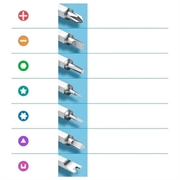Ugreen skrutrekkersett i aluminium for iPhone, iPad og Mac med 36 bits
