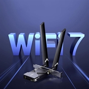 Ugreen BE6500 nettverkskort - Wi-Fi 7/Bluetooth 5.4, 6 dBi-antenner - svart