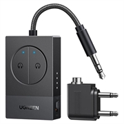 Ugreen BT305 Bluetooth 5.4 lydadapter med dobbel 3.5mm-kontakt - svart