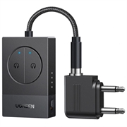 Ugreen BT305 Bluetooth 5.4 lydadapter med dobbel 3.5mm-kontakt - svart