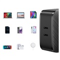 Ugreen CD216 Rask Vegglader - 2x USB-C PD, QC4.0 - 66W