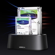 Ugreen CM198 HDD/SSD Docking Station HDD/SSD for SATA 2.5"/3.5" - Black