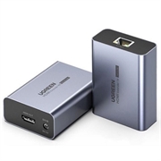 Ugreen CM455 videokort HDMI/RJ45 - 1080p - grå