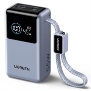 Ugreen Nexode Pro 10000mAh powerbank PD/QC - 55W, USB-C-kabel - grå