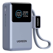 Ugreen Nexode Pro 10000mAh powerbank PD/QC - 55W, USB-C-kabel - grå
