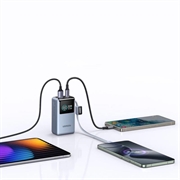 Ugreen Nexode Pro 10000mAh powerbank PD/QC - 55W, USB-C-kabel - grå