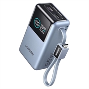 Ugreen Nexode Pro 10000mAh powerbank PD/QC - 55W, USB-C-kabel - grå