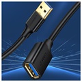 Ugreen USB 3.0 Hann/Hunn Forlengelseskabel - 1m - Svart