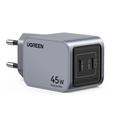 Ugreen X707 Nexode Pro 45W vegglader med 2 USB-C-porter - grå