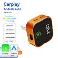 Ultra K15 2-i-1 trådløs CarPlay- og Android Auto-adapter - oransje
