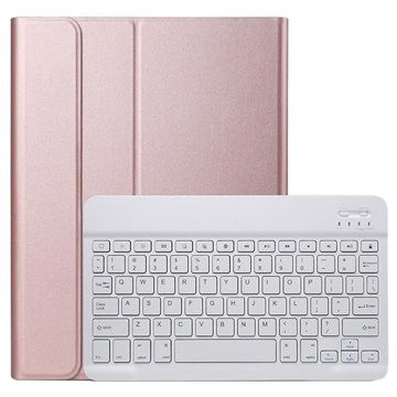 Ultra-Slim iPad Pro 11 2022/2021/2020/2018 Etui med Bluetooth-tastatur - Roségull
