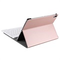Ultra-Slim iPad Pro 11 2022/2021/2020/2018 Etui med Bluetooth-tastatur - Roségull