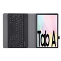 Ultra-Slim Samsung Galaxy Tab A7 10.4 (2020) Etui med Bluetooth-tastatur - Svart
