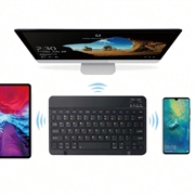 Ultratynt, stillegående Bluetooth-tastatur for PC, nettbrett, iPad, telefon, TV - svart