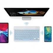 Ultratynt, stillegående Bluetooth-tastatur for PC, nettbrett, iPad, telefon, TV - blått