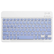 Ultratynt, stillegående Bluetooth-tastatur for PC, nettbrett, iPad, telefon, TV - Lilla
