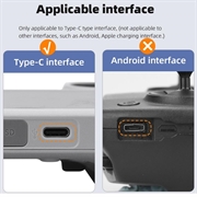 UltraFlex USB-C Anti-Støv Plugg for droner, smarttelefoner, nettbrett - 3 stk. - svart