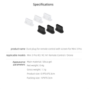 UltraFlex USB-C Anti-Støv Plugg for droner, smarttelefoner, nettbrett - 3 stk. - svart