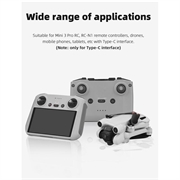 UltraFlex USB-C Anti-Støv Plugg for droner, smarttelefoner, nettbrett - 3 stk. - svart