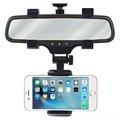 Universal 360 Roterende Bakre Speilholder til Smarttelefoner - Svart