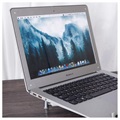 Universell Aluminium Utvidbar Laptop Stativ - 12-17" - Sølv