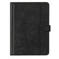Universelt tofarget lærveske for nettbrett - 11"-12.4" - svart