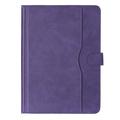Universelt tofarget lærveske for nettbrett - 11"-12.4" - Lilla