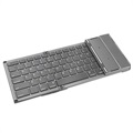 Universal Sammenleggbart Bluetooth Tastatur med Styreplate B066 - Grå
