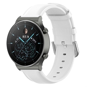 Universell Smartklokke Lærbånd - 22mm - Hvit