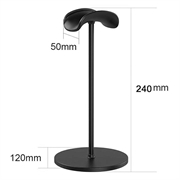 Universell hodetelefonstativ i metall