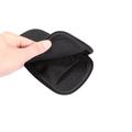 Universell mobiltelefonhylse i nylon med glidelås og snor - 4.7-5.4" - svart