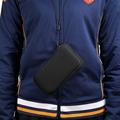 Universell mobiltelefonhylse i nylon med glidelås og snor - 6.7–6.9" - svart