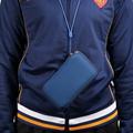 Universell mobiltelefonhylse i nylon med glidelås og snor - 6.7-6.9" - blå